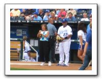 Jana Howser 1st Pitch Royals-Rays Game 07-17-09 038