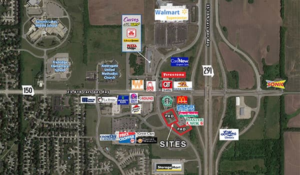 Raintree Shopping Center Pad Sites